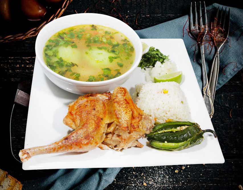 Traditional Guatemalan chicken soup — La Chapinita Restaurant