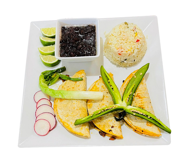 Tacos combo — new dishes available at La Chapinita Restaurant